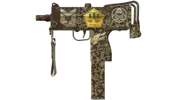 Souvenir MAC-10 | Sienna Damask (Minimal Wear)