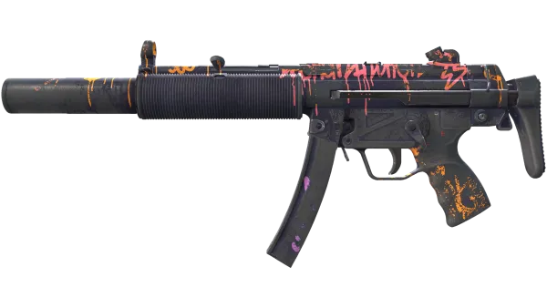 MP5-SD | Neon Squeezer (Battle-Scarred)