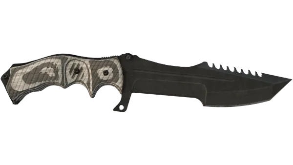★ Huntsman Knife | Black Laminate (Battle-Scarred)