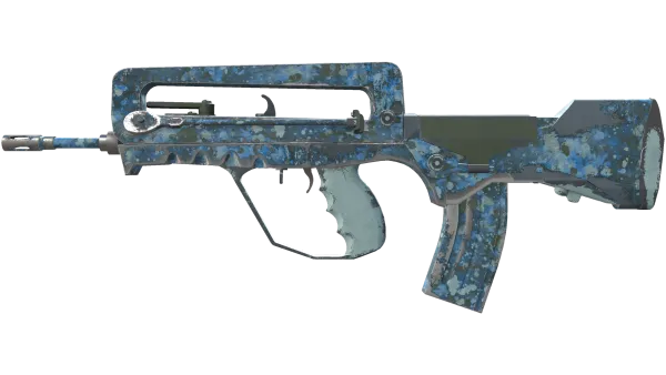 FAMAS | Cyanospatter (Field-Tested)