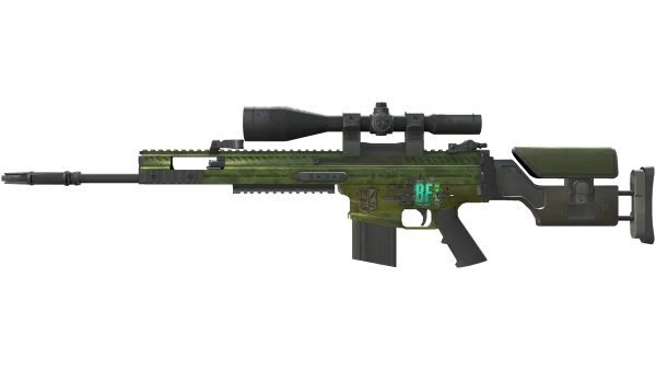 StatTrak™ SCAR-20 | Green Marine (Battle-Scarred)