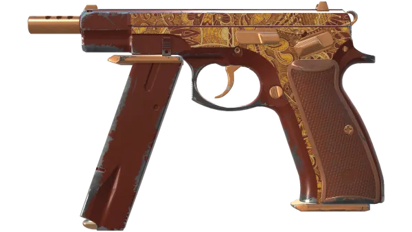 CZ75-Auto | Honey Paisley (Field-Tested)