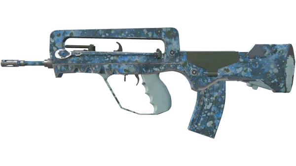 FAMAS | Cyanospatter (Field-Tested)
