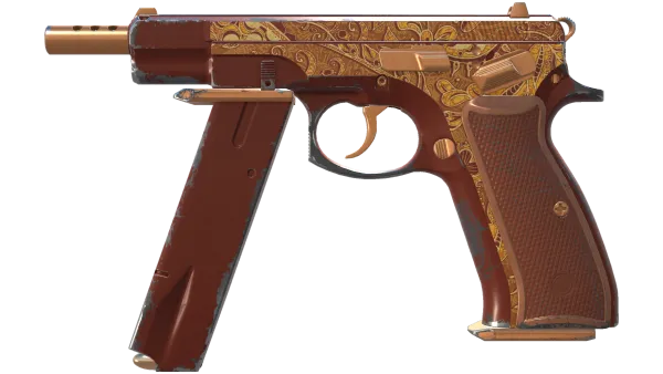 CZ75-Auto | Honey Paisley (Field-Tested)