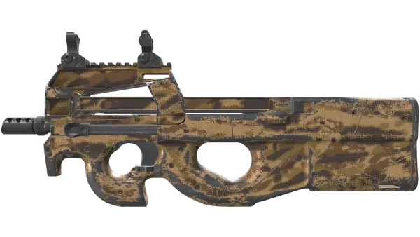 P90 | Desert Halftone (Well-Worn)