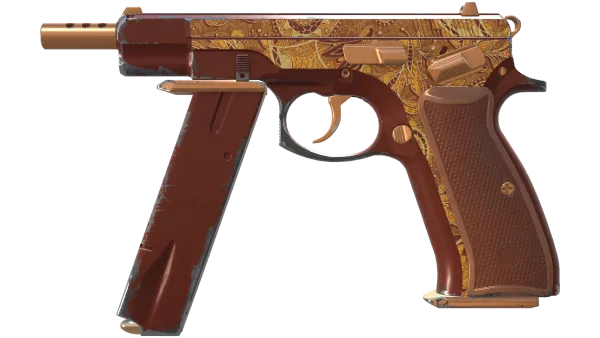 CZ75-Auto | Honey Paisley (Field-Tested)