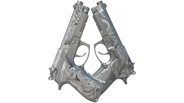 Dual Berettas | Silver Pour (Minimal Wear)