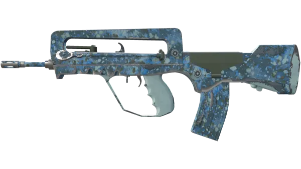 FAMAS | Cyanospatter (Field-Tested)