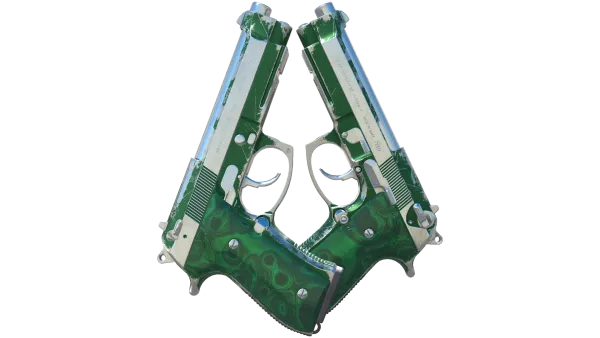Dual Berettas | Polished Malachite (Field-Tested)
