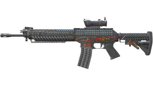 StatTrak™ SG 553 | Heavy Metal (Battle-Scarred)