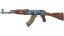 Миниатюра StatTrak™ AK-47 | Case Hardened (Battle-Scarred)