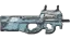 Miniatura de Souvenir P90 | Glacier Mesh (Battle-Scarred)