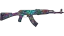 Miniatura de StatTrak™ AK-47 | Nightwish (Well-Worn)