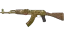 Vorschau von Souvenir AK-47 | Gold Arabesque (Well-Worn)