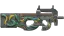 صورة مصغرة لـ StatTrak™ P90 | Emerald Dragon (Minimal Wear)