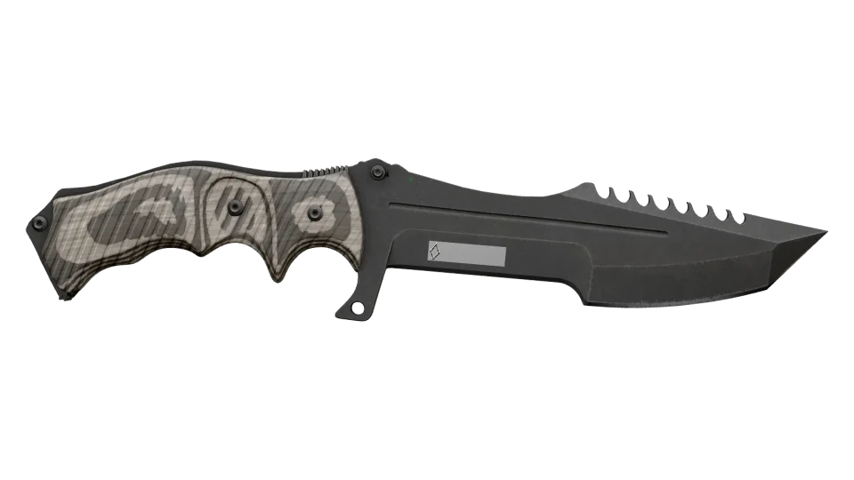 ★ StatTrak™ Huntsman Knife | Black Laminate (Field-Tested) thumbnail