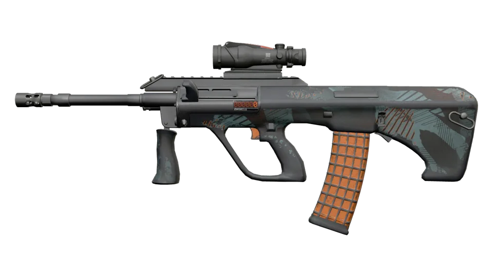 Vorschau von StatTrak™ AUG | Amber Slipstream (Well-Worn)