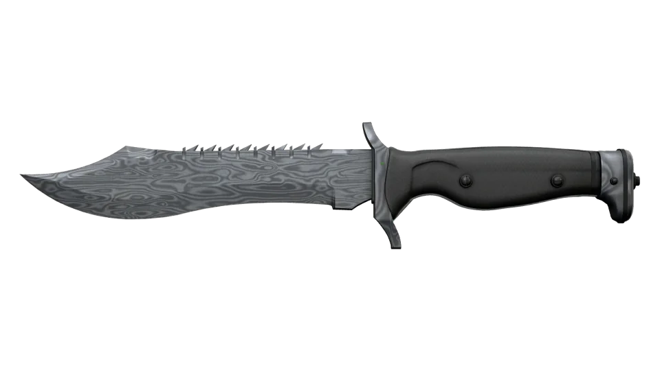 ★ Bowie Knife | Damascus Steel (Well-Worn)