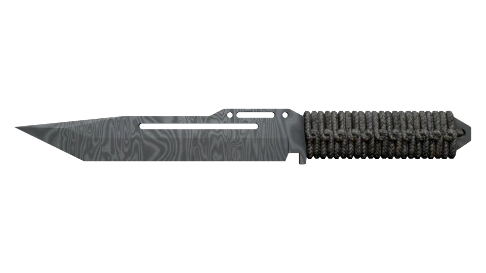 Miniatura de ★ Paracord Knife | Damascus Steel (Battle-Scarred)