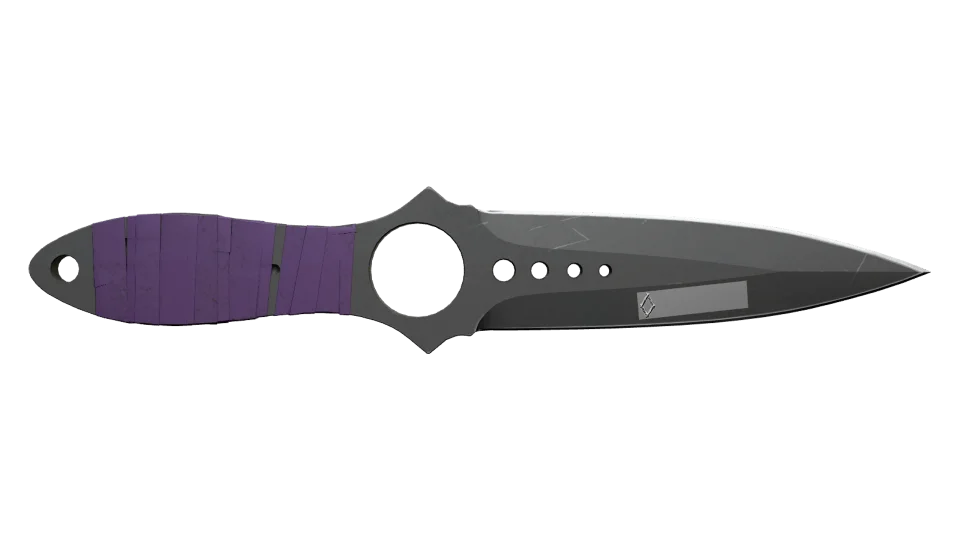 Miniatura de ★ StatTrak™ Skeleton Knife | Ultraviolet (Battle-Scarred)