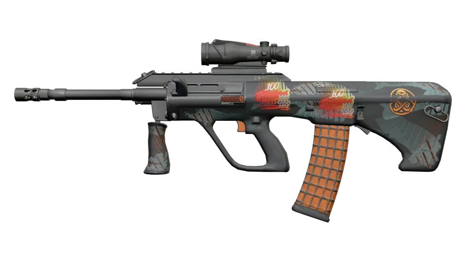 StatTrak™ AUG | Amber Slipstream (Well-Worn) thumbnail