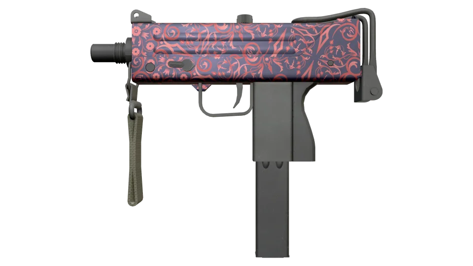 MAC-10 | Red Filigree (Minimal Wear)