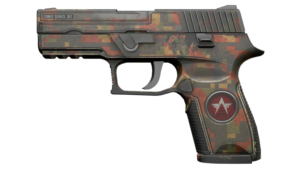 Miniatura de P250 | Red Rock (Battle-Scarred)