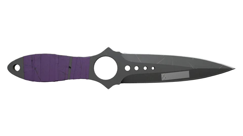 Miniatura de ★ StatTrak™ Skeleton Knife | Ultraviolet (Battle-Scarred)