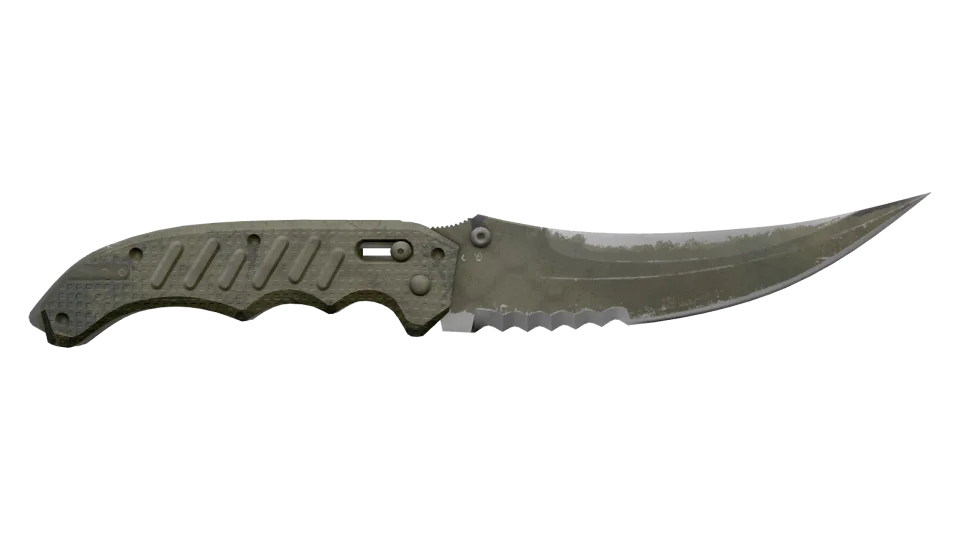 ★ Flip Knife | Safari Mesh (Battle-Scarred) thumbnail