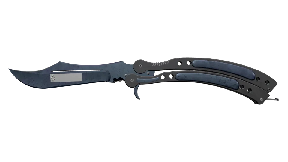 ★ StatTrak™ Butterfly Knife | Blue Steel (Factory New)