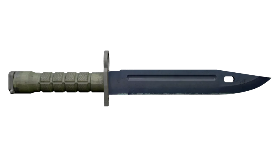 ★ Bayonet | Blue Steel (Battle-Scarred) thumbnail