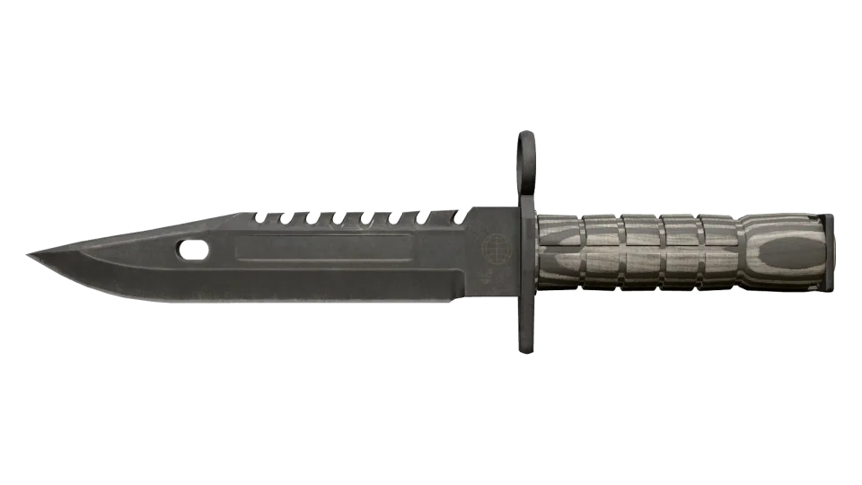 Vorschau von ★ StatTrak™ M9 Bayonet | Black Laminate (Battle-Scarred)