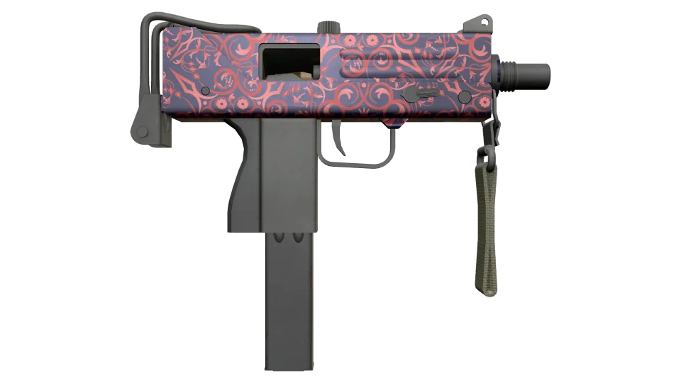 MAC-10 | Red Filigree (Minimal Wear) thumbnail