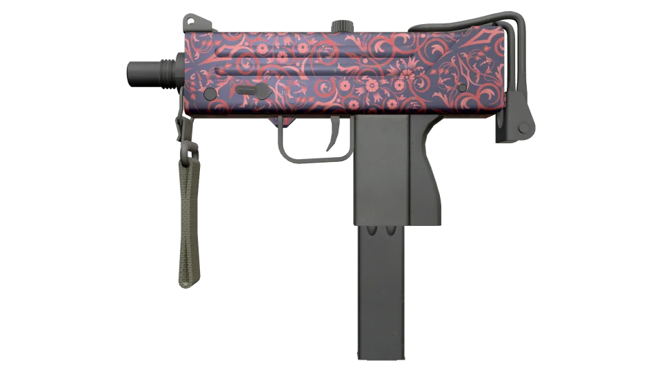 MAC-10 | Red Filigree (Minimal Wear)