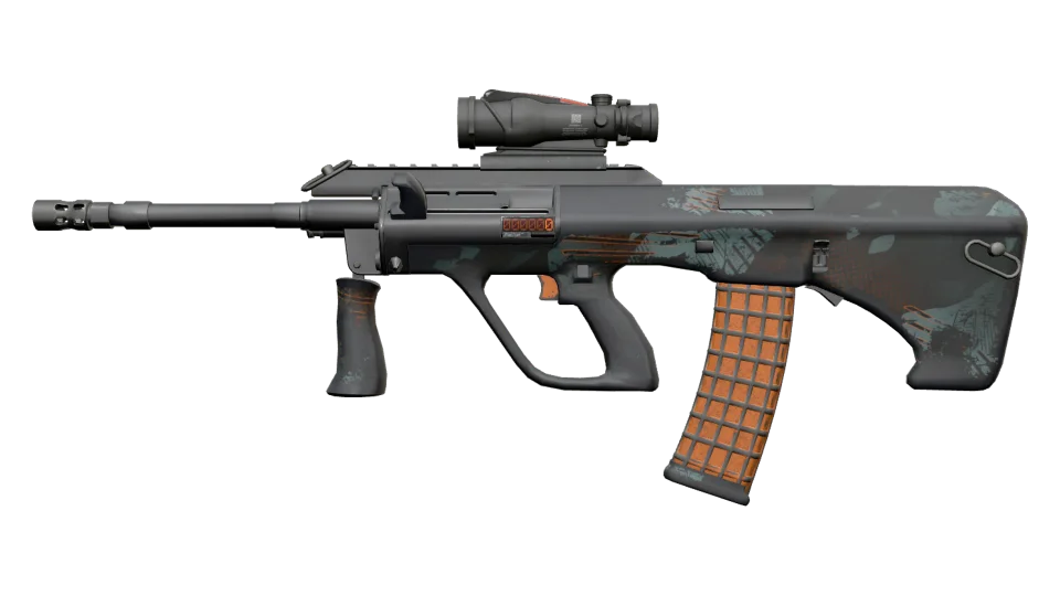 StatTrak™ AUG | Amber Slipstream (Battle-Scarred)