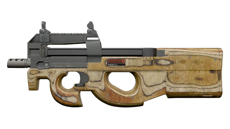 StatTrak™ P90 | Shapewood (Well-Worn)