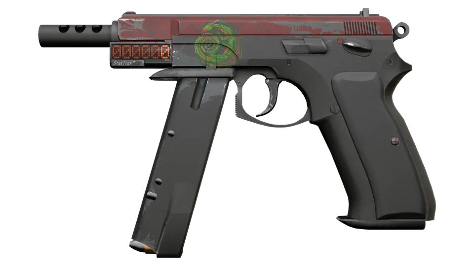 StatTrak™ CZ75-Auto | Crimson Web (Well-Worn)