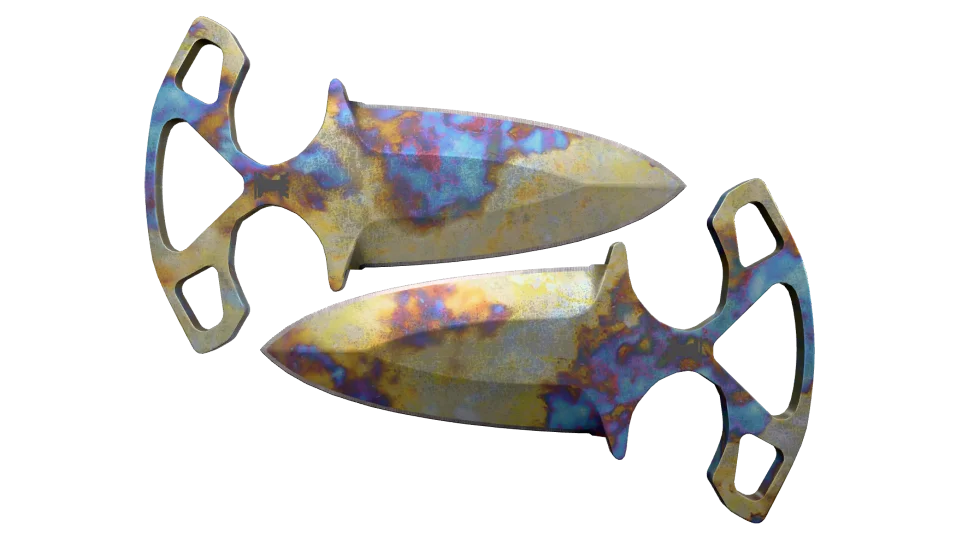 ★ Shadow Daggers | Case Hardened (Well-Worn)