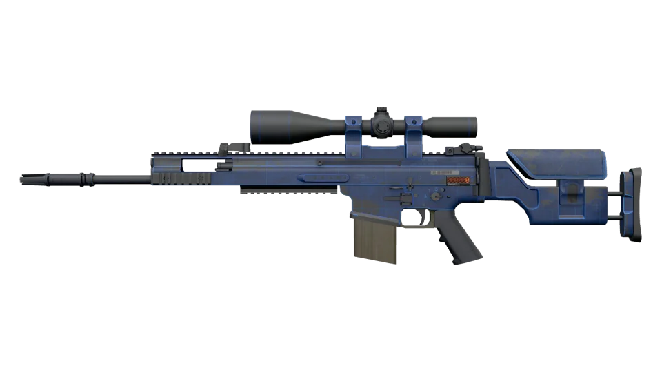StatTrak™ SCAR-20 | Blueprint (Battle-Scarred)