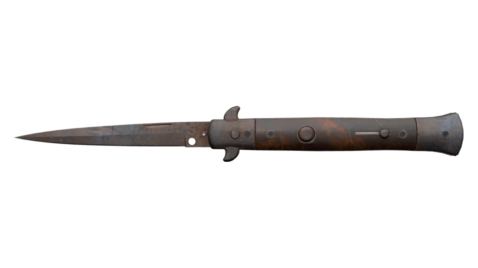 Miniature de ★ Stiletto Knife | Rust Coat (Well-Worn)