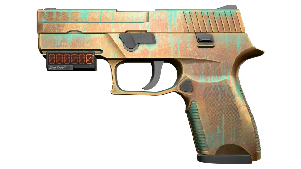 StatTrak™ P250 | Verdigris (Minimal Wear)