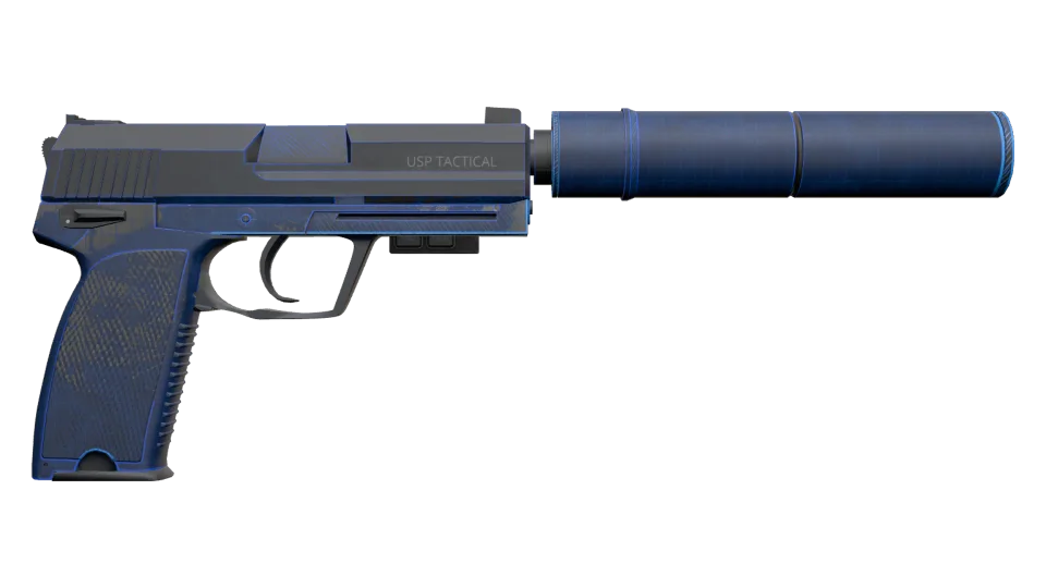 Miniatura de StatTrak™ USP-S | Blueprint (Well-Worn)