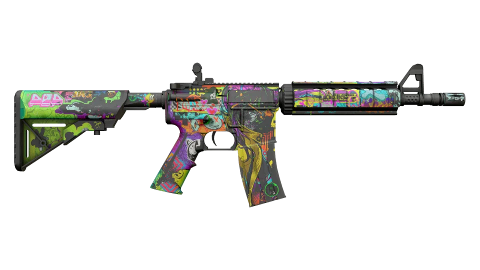StatTrak™ M4A4 | In Living Color (Battle-Scarred) 缩略图