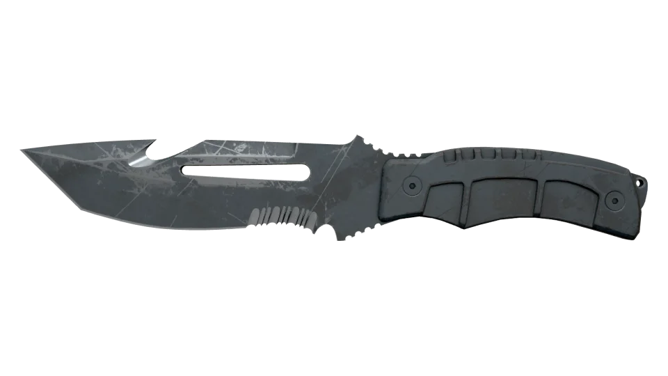 ★ Survival Knife | Night Stripe (Battle-Scarred)