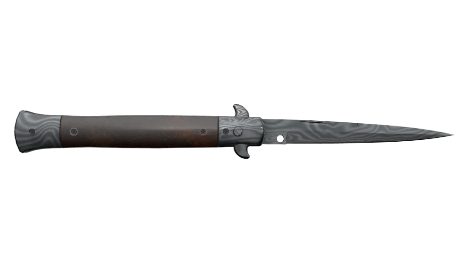 ★ Stiletto Knife | Damascus Steel (Battle-Scarred) thumbnail