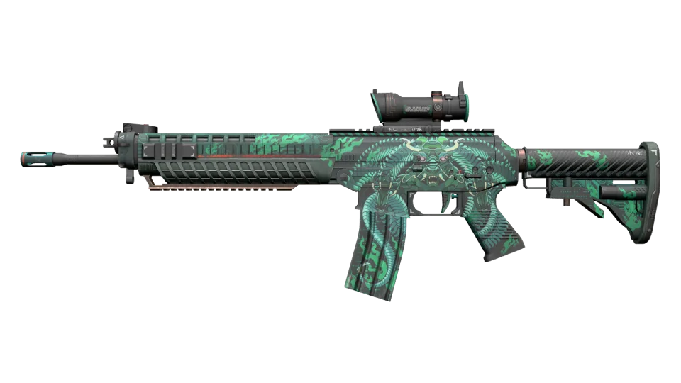 Miniature de SG 553 | Dragon Tech (Minimal Wear)