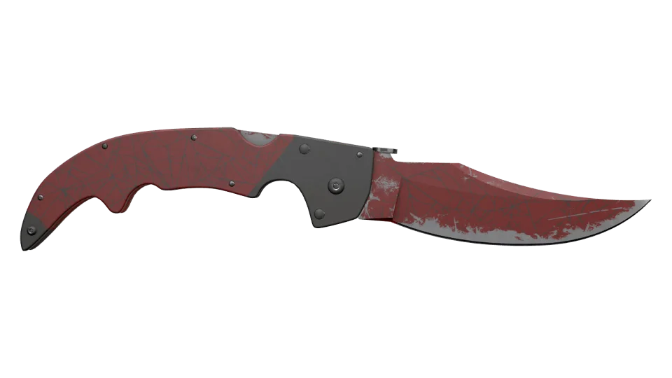 ★ Falchion Knife | Crimson Web (Well-Worn) thumbnail