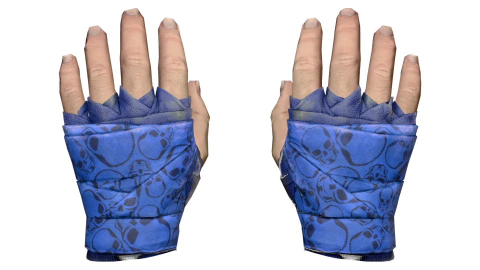 ★ Hand Wraps | Cobalt Skulls (Field-Tested)