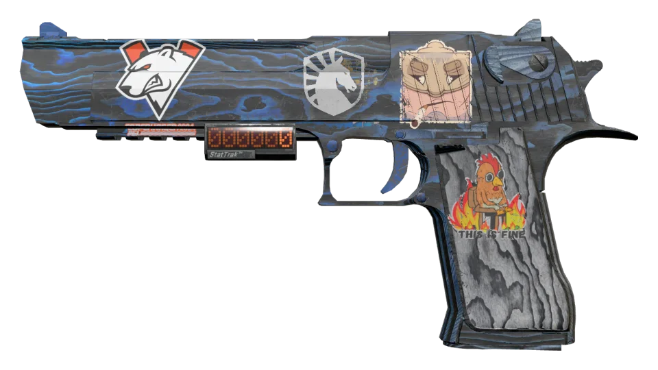 StatTrak™ Desert Eagle | Blue Ply (Well-Worn)