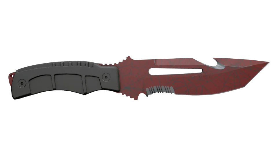 ★ Survival Knife | Crimson Web (Battle-Scarred) thumbnail